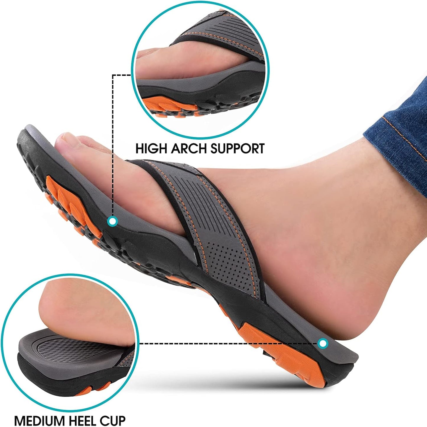 Premium Leather Arch Support Sandals